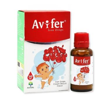 قطره آهن آویفر آویوال 30 میلی لیتر