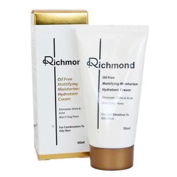کرم مرطوب کننده فاقد چربی ریچموند مناسب پوست چرب و مختلط 50ml