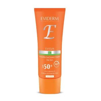 کرم ضدآفتاب پوست چرب SPF50 اویدرم G - بی رنگ