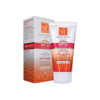 ضد آفتاب و ضد چروک رنگی فاقد چربی +SPF50 مای