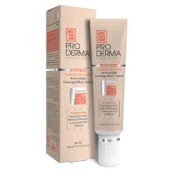 کرم پوشاننده و ضدچروک رنگی دور چشم پرودرما SPF30