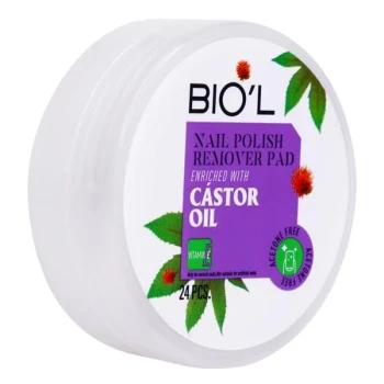 پد لاک پاک کن بیول مدل Caster Oil مجموعه 24 عددی