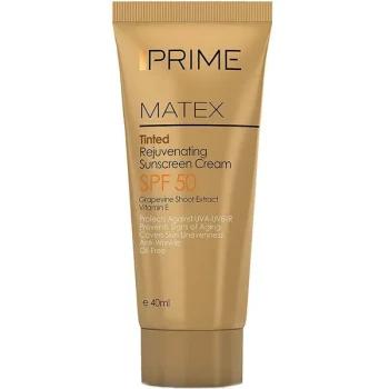 کرم ضد آفتاب جوان کننده فاقد رنگ پریم SPF50 حجم ۴۰ میلی لیتر